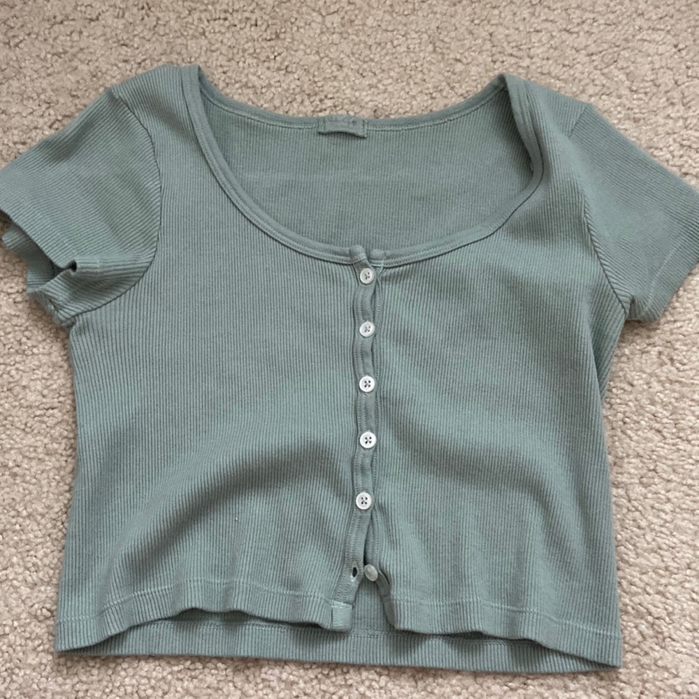 JOHN GALT button down crop top